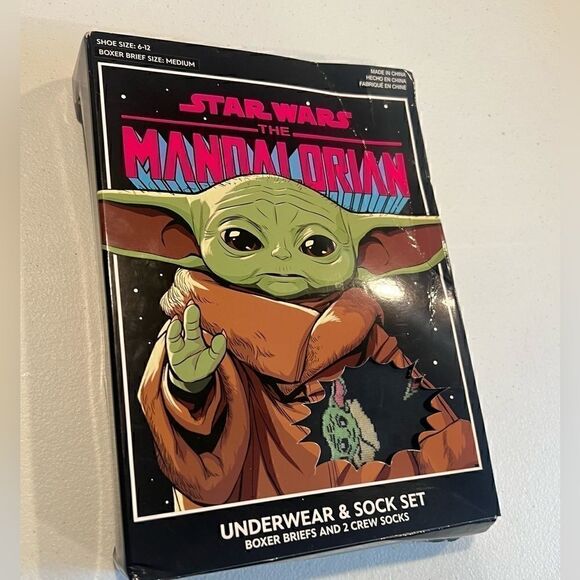 Star Wars The Child Boxer Brief Mens Size MAnd 2 Pair Crew Sock … - Picture 5 of 12